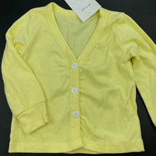 Load image into Gallery viewer, Girls Milk Threads, yellow cotton long sleeve top, NEW, size 1,  