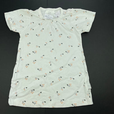 Girls Ba BU, floral cotton casual dress, marks on front, FUC, size 1, L: 40cm