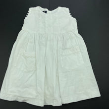 Load image into Gallery viewer, Girls MINIHAHA, white cotton party dress, FUC, size 1, L: 44cm