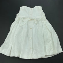 Load image into Gallery viewer, Girls MINIHAHA, white cotton party dress, FUC, size 1, L: 44cm