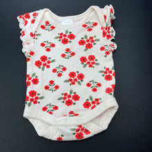 Load image into Gallery viewer, Girls Baby Berry, floral cotton bodysuit / romper, EUC, size 0000,  