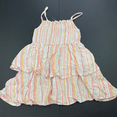 Girls Anko, striped casual summer dress, GUC, size 1, L: 42cm