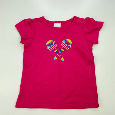 Girls Target, pink cotton t-shirt / top, EUC, size 00,  