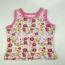Load image into Gallery viewer, Girls Baby Lamb, floral stretchy singlet top, EUC, size 000,  