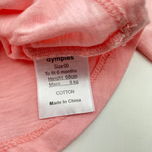Load image into Gallery viewer, Girls Dymples, pink cotton long sleeve top, EUC, size 00,  