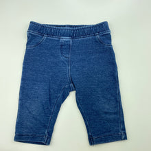 Load image into Gallery viewer, Girls Baby Club, stretchy denim leggings / bottoms, Inside leg: 15cm, FUC, size 1,  