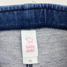 Load image into Gallery viewer, Girls Baby Club, stretchy denim leggings / bottoms, Inside leg: 15cm, FUC, size 1,  