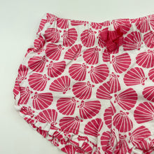 Load image into Gallery viewer, Girls Target, pink &amp; white cotton shorts, elasticated, GUC, size 00,  
