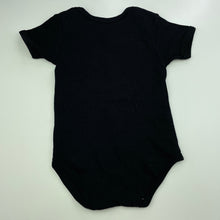 Load image into Gallery viewer, Boys Frenchie Mini Couture, black &amp; white novelty cotton romper, GUC, size 0,  