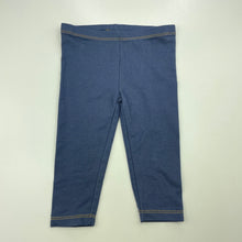 Load image into Gallery viewer, Girls Anko, blue stretchy leggings, elasticated, EUC, size 1,  