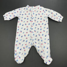 Load image into Gallery viewer, Boys Target, fleece coverall / romper, trains, FUC, size 000,  