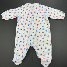 Load image into Gallery viewer, Boys Target, fleece coverall / romper, trains, FUC, size 000,  