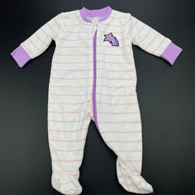 Girls Kids & Co, terry zip coverall / romper, GUC, size 0000,  