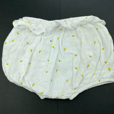 Girls Pumpkin Patch, lined cotton shorts / bloomers, elasticated, GUC, size 1,  