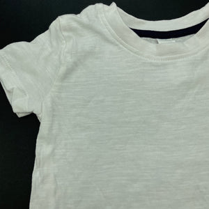 Boys Dymples, white cotton t-shirt / top, GUC, size 00,  