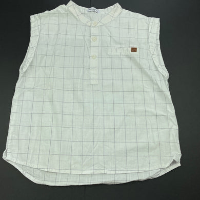 Girls Balabala, checked lightweight cotton sleeveless shirt, FUC, size 5,  