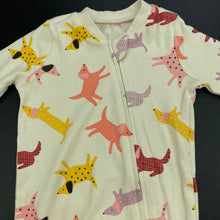 Load image into Gallery viewer, unisex Tu, cotton zip coverall / romper, dogs, EUC, size 0000,  