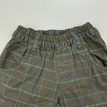 Load image into Gallery viewer, Boys Target, checked cotton shorts, elasticated, GUC, size 000,  