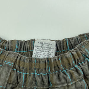 Boys Target, checked cotton shorts, elasticated, GUC, size 000,  