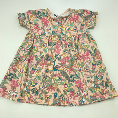 Girls Cotton On, stretchy floral casual dress, FUC, size 0, L: 37cm