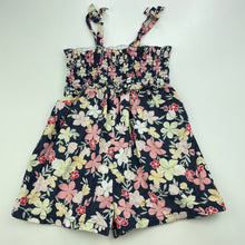 Load image into Gallery viewer, Girls Anko, floral cotton summer playsuit, FUC, size 2,  