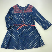 Load image into Gallery viewer, Girls Little Lass, long sleeve tunic top, L: 49cm, EUC, size 6,  