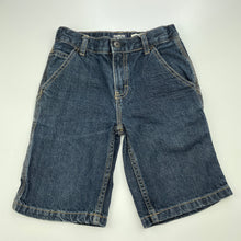 Load image into Gallery viewer, Boys Osh Kosh, dark denim carpenter shorts, adjustable, GUC, size 8,  
