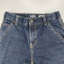 Load image into Gallery viewer, Boys Osh Kosh, dark denim carpenter shorts, adjustable, GUC, size 8,  