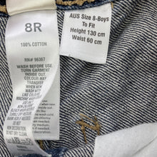 Load image into Gallery viewer, Boys Osh Kosh, dark denim carpenter shorts, adjustable, GUC, size 8,  