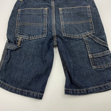 Load image into Gallery viewer, Boys Osh Kosh, dark denim carpenter shorts, adjustable, GUC, size 8,  