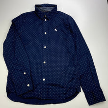 Load image into Gallery viewer, Boys H&amp;M, navy cotton long sleeve shirt, EUC, size 10,  