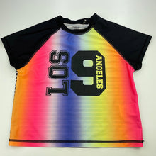Load image into Gallery viewer, Girls Wave Zone, short sleeve rashie / swim top, GUC, size 16,  
