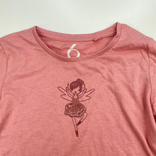 Load image into Gallery viewer, Girls Brilliant Basics, pink cotton long sleeve top, ballerina, EUC, size 6,  