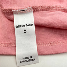 Load image into Gallery viewer, Girls Brilliant Basics, pink cotton long sleeve top, ballerina, EUC, size 6,  