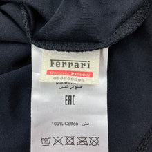 Load image into Gallery viewer, Boys Ferrari World, black cotton t-shirt / top, EUC, size 9-10,  