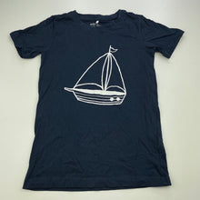 Load image into Gallery viewer, Boys Anko, navy cotton t-shirt / top, boat, EUC, size 6,  