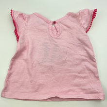 Load image into Gallery viewer, Girls Target, pink cotton t-shirt / top, sequin fish, GUC, size 000,  