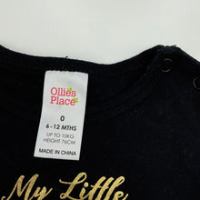 Load image into Gallery viewer, Girls Ollies Place, black cotton tutu romper, GUC, size 0,  