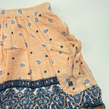 Load image into Gallery viewer, Girls Lee Cooper, lined lightweight cotton skirt, elasticated, L: 28cm, GUC, size 5,  