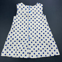 Load image into Gallery viewer, Girls Zara, cotton lined corduroy casual dress, EUC, size 0, L: 38cm