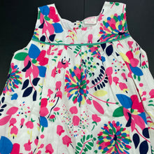 Load image into Gallery viewer, Girls Milky, lined lightweight cotton summer dress, GUC, size 2, L: 44cm