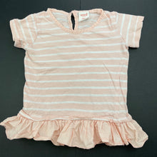 Load image into Gallery viewer, Girls Seed, pink &amp; white stripe cotton top, FUC, size 1,  