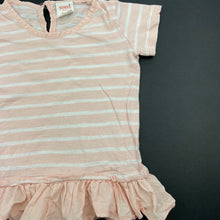 Load image into Gallery viewer, Girls Seed, pink &amp; white stripe cotton top, FUC, size 1,  