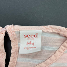 Load image into Gallery viewer, Girls Seed, pink &amp; white stripe cotton top, FUC, size 1,  