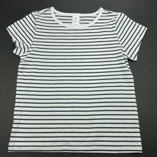 Load image into Gallery viewer, Girls Target, navy stripe cotton t-shirt / top, EUC, size 8,  