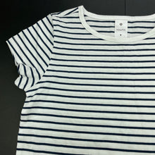 Load image into Gallery viewer, Girls Target, navy stripe cotton t-shirt / top, EUC, size 8,  