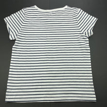 Load image into Gallery viewer, Girls Target, navy stripe cotton t-shirt / top, EUC, size 8,  