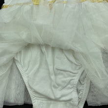 Load image into Gallery viewer, Girls Sprout, cream romper dress, L: 35cm, GUC, size 0,  
