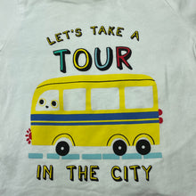 Load image into Gallery viewer, Boys LC Waikiki, white cotton t-shirt / top, bus, GUC, size 000,  