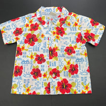 Load image into Gallery viewer, Boys Now, colourful floral short sleeve shirt, FUC, size 1,  